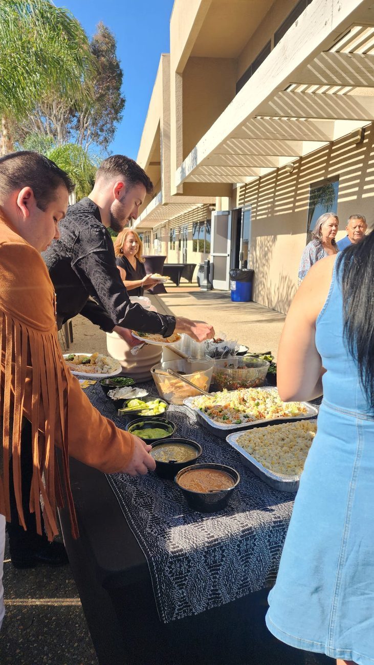 Taco Festival outdoor buffet station beautifully styled