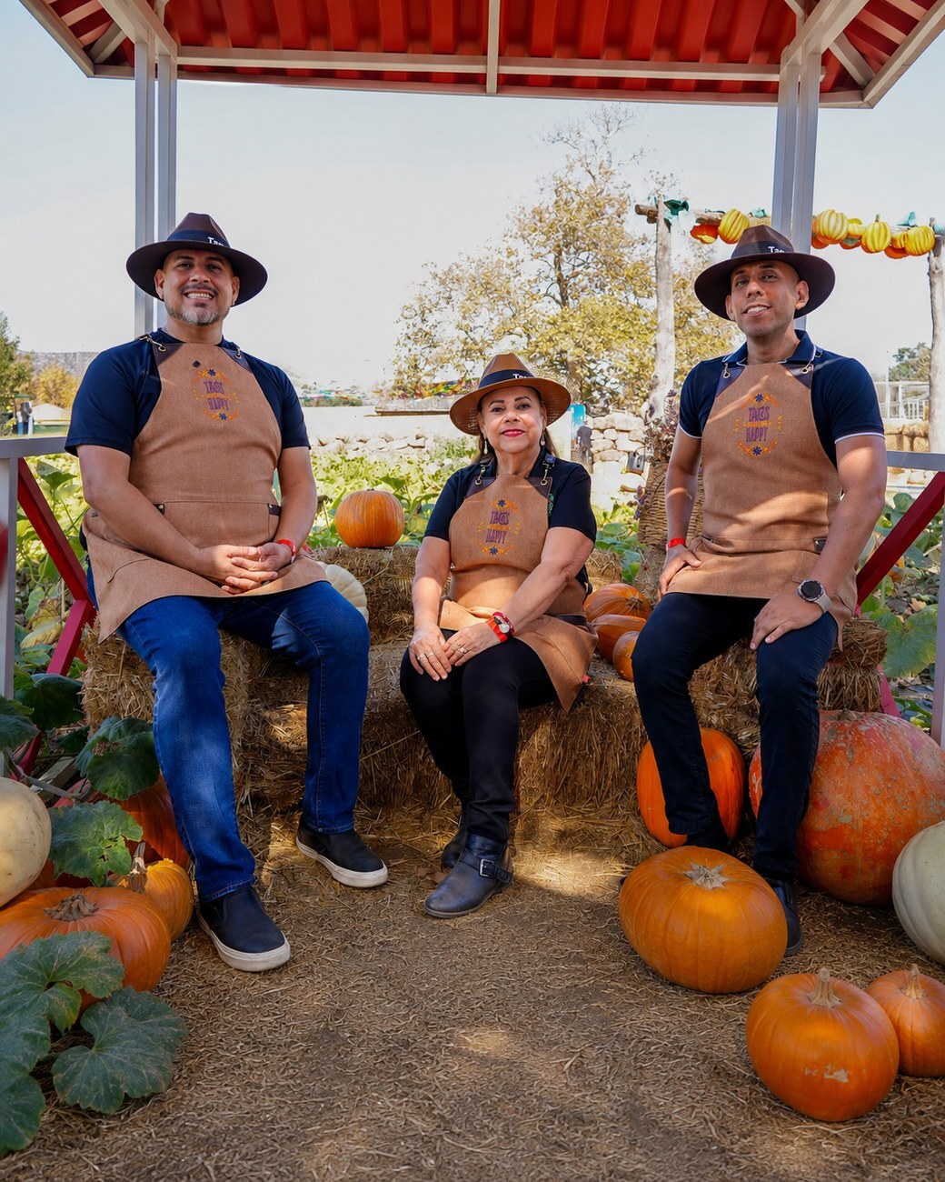 The Tacos Don Jorge team at a fall festival event